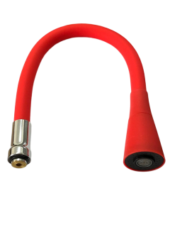 TUBO AÇO INOX FLEXÍVEL SILICONE RED CÔNICO